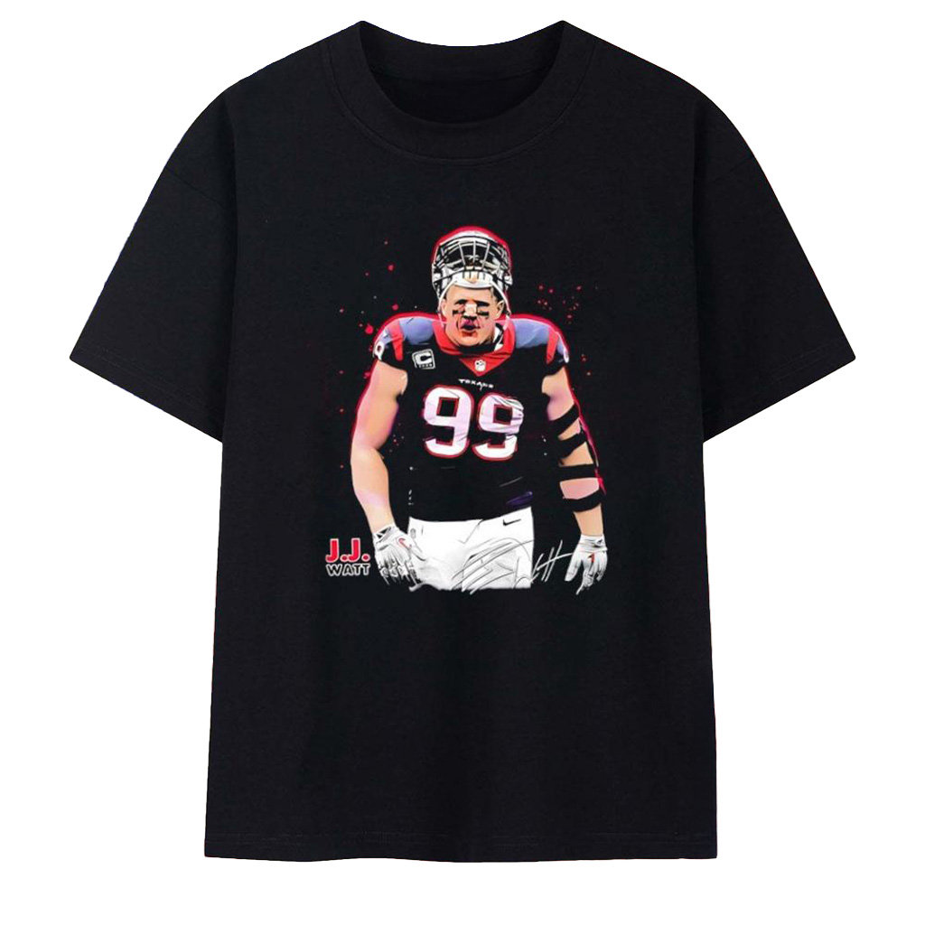 JJ Watt Houston Texans Football NFL Signature T-Shirt JJ Watt Merch Gifts For Men