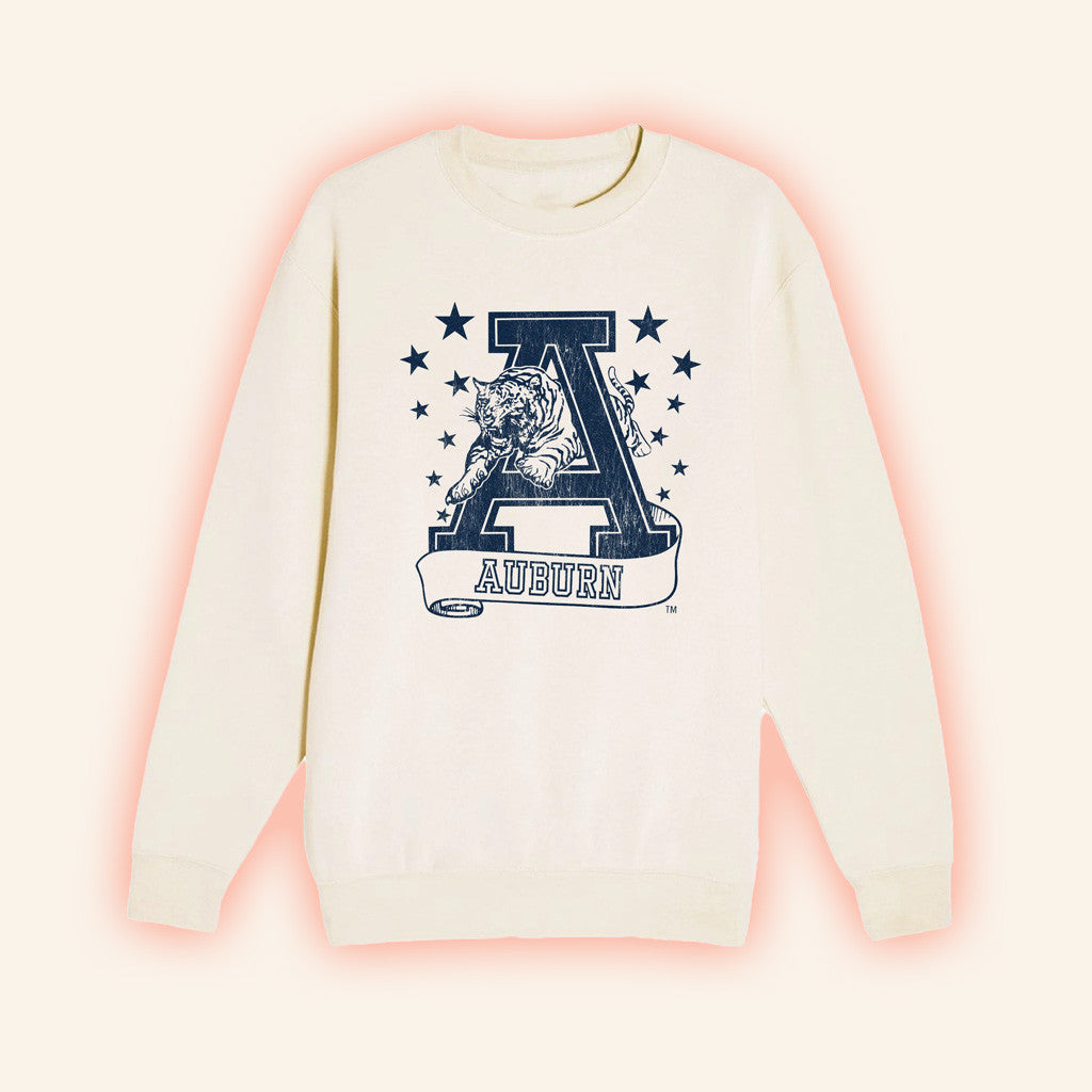 Jnj Apparel Merch 90S Auburn Stars Sweatshirt Gifts For Friends
