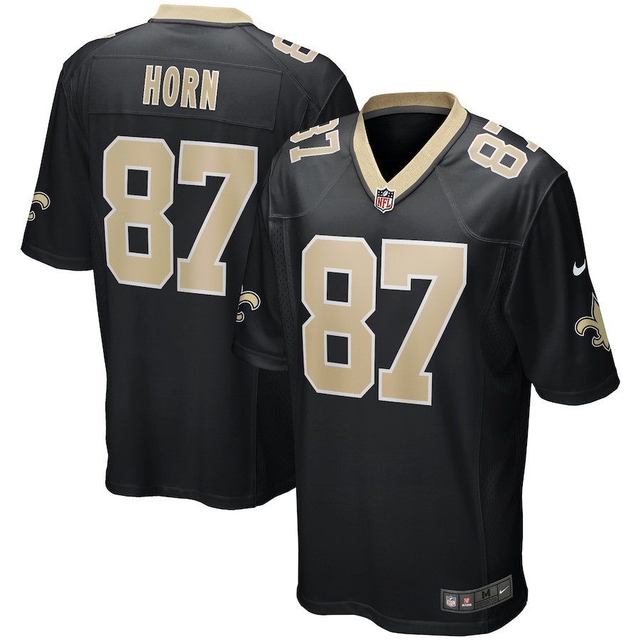 Joe Horn 87 New Orleans Saints Men Game Retired Jersey - Black - JS558
