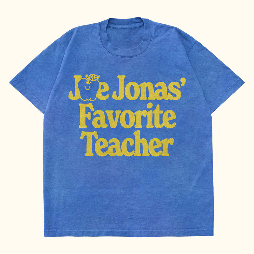 Joe Jonas Merch Favorite Teacher T-Shirt Best Gifts For Boyfriend Gifts For Best Friend