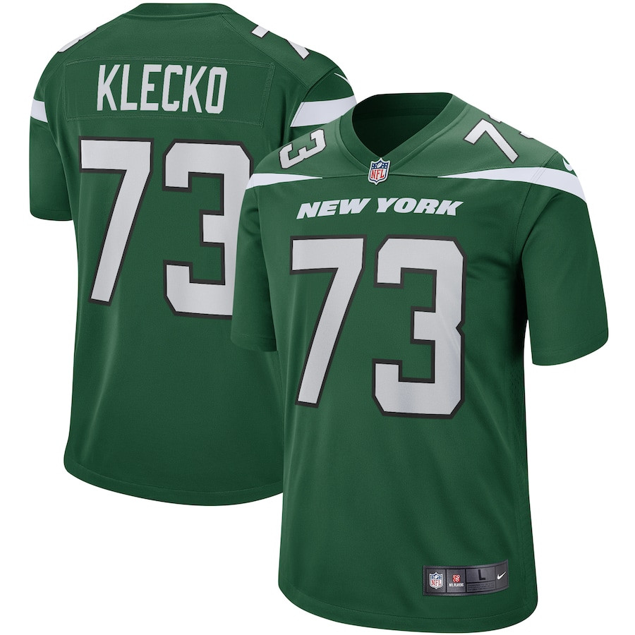 Joe Klecko 73 New York Jets Men Game Retired Jersey - Gotham Green - JS886