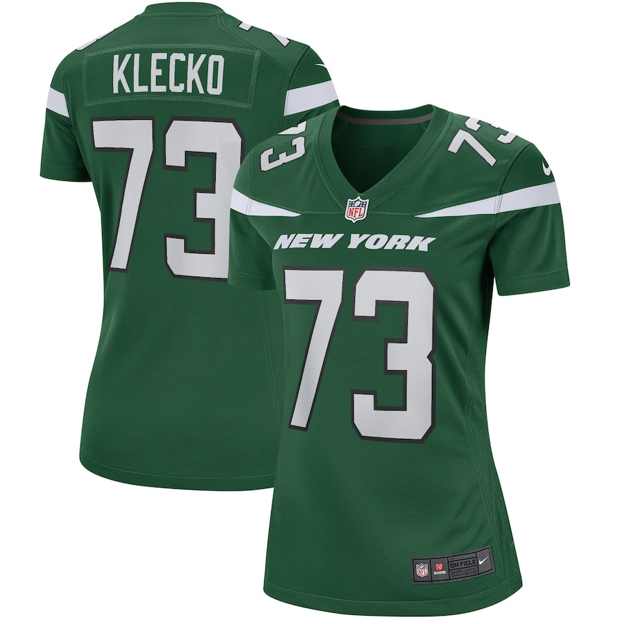 Joe Klecko 73 New York Jets Women Game Retired Jersey - Gotham Green - JS541