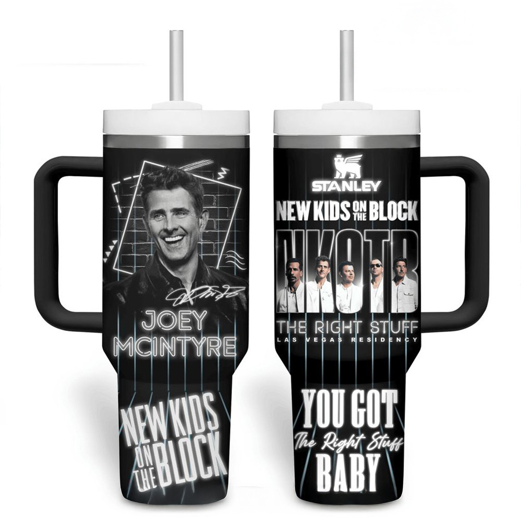 Joey McIntyre NKOTB The Right Stuff Las Vegas Residency Stanley Tumbler Fan Merch Him Gifts
