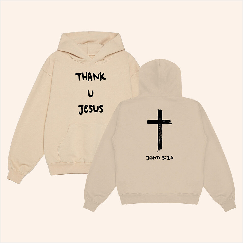John 3 16 Thank U Jesus Hoodie Daydrian Harding Merch Best Friend Birthday Gift Ideas