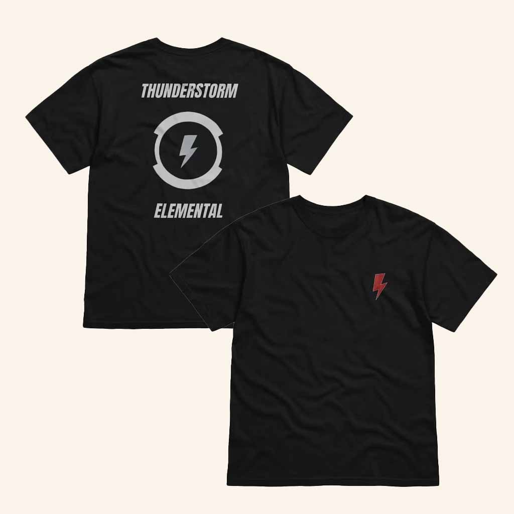 John Adrian Kimlong Merch Thunderstorm Elemental Design T-Shirt Gifts For Father
