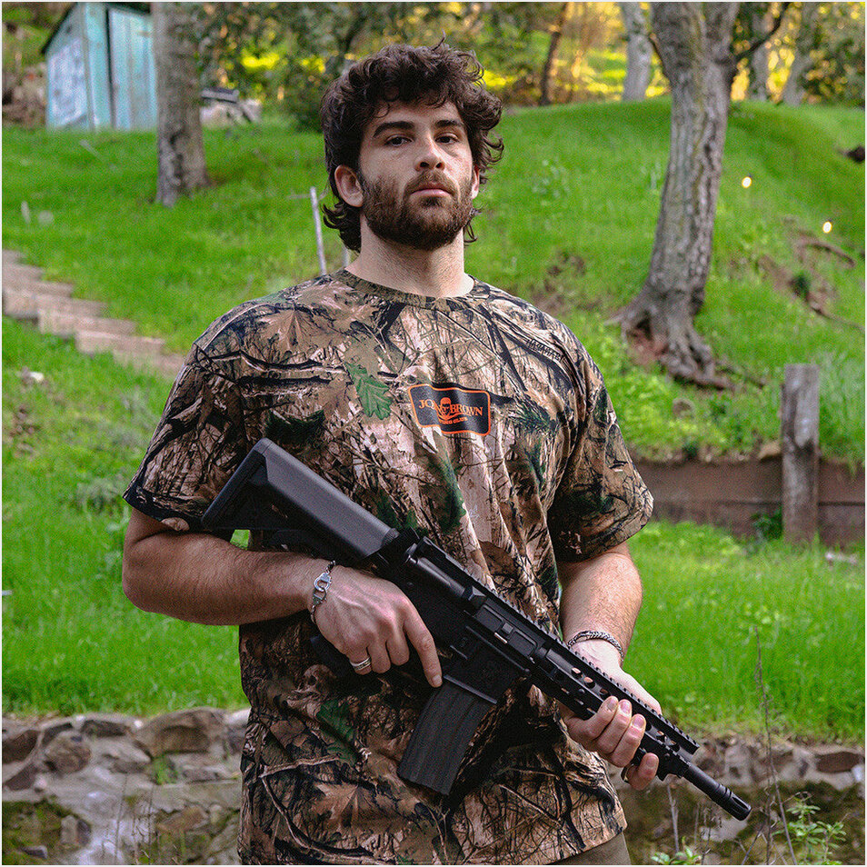 John Brown Hunting Club Camo T-Shirt Hasan Piker Merch Hasanabi Merch Dad Father's Day Gifts