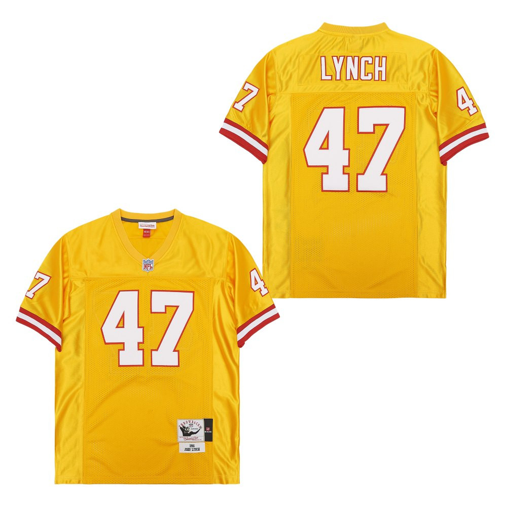John Lynch 47 Tampa Bay Buccaneers Throwback Men Jersey - Yellow - JSDV937