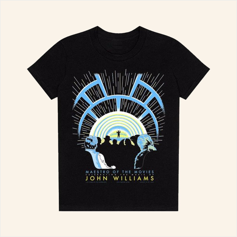 John Williams Maestro Of The Movies Lightspeed T-Shirt La Phil Merch Fans Birthday Gifts Black