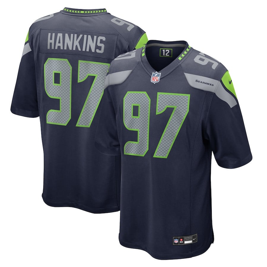 Johnathan Hankins 97 Seattle Seahawks Game Men Jersey - College Navy - JS634