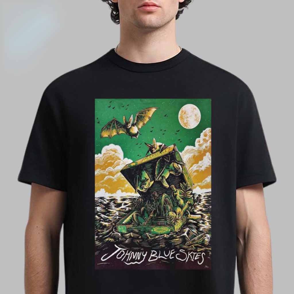 Johnny Blue Skies Merch Concert Poster For Huntington Marshall Health Network Arena 2024 Shirt