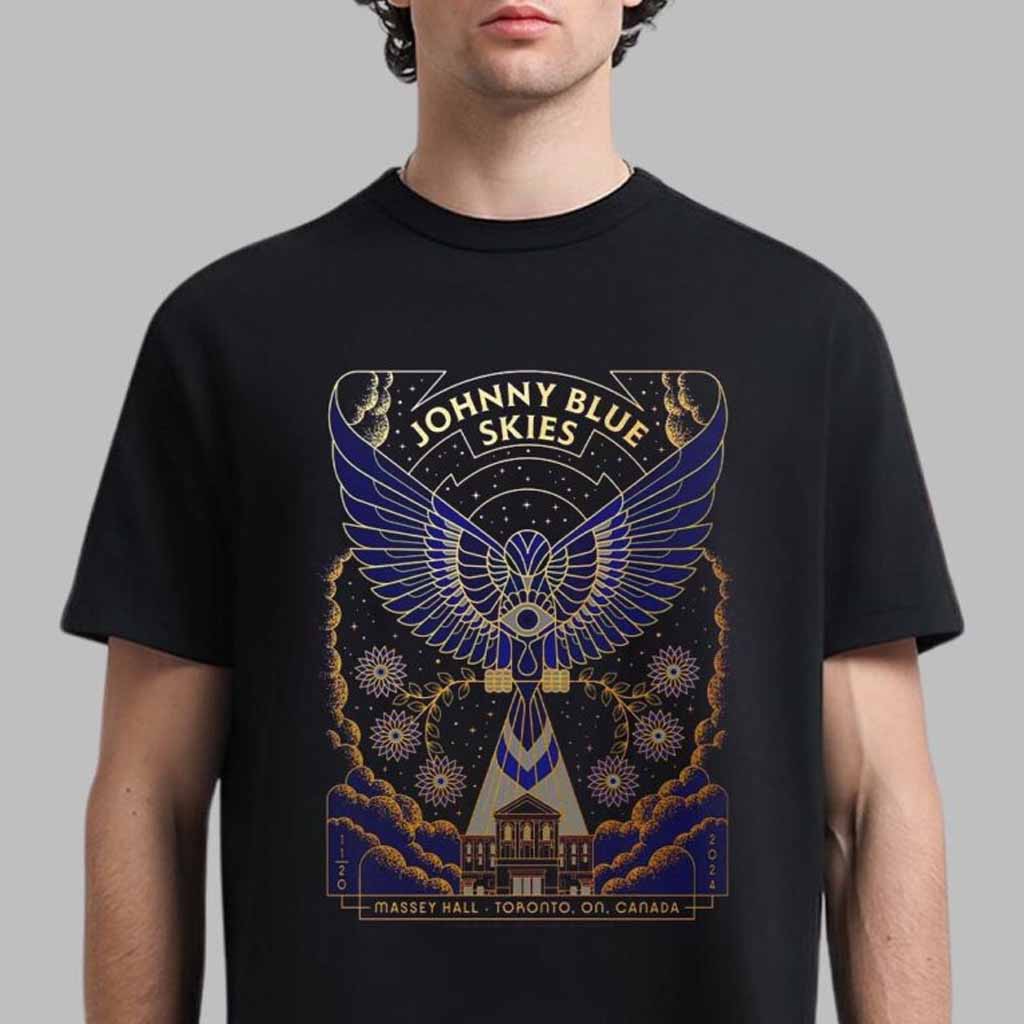 Johnny Blue Skies Sturgill Simpson Gig Poster For Show In Toronto Ontario Canada Night 1 At Massey Hall On November 20 2024 T-Shirt Fans Gifts