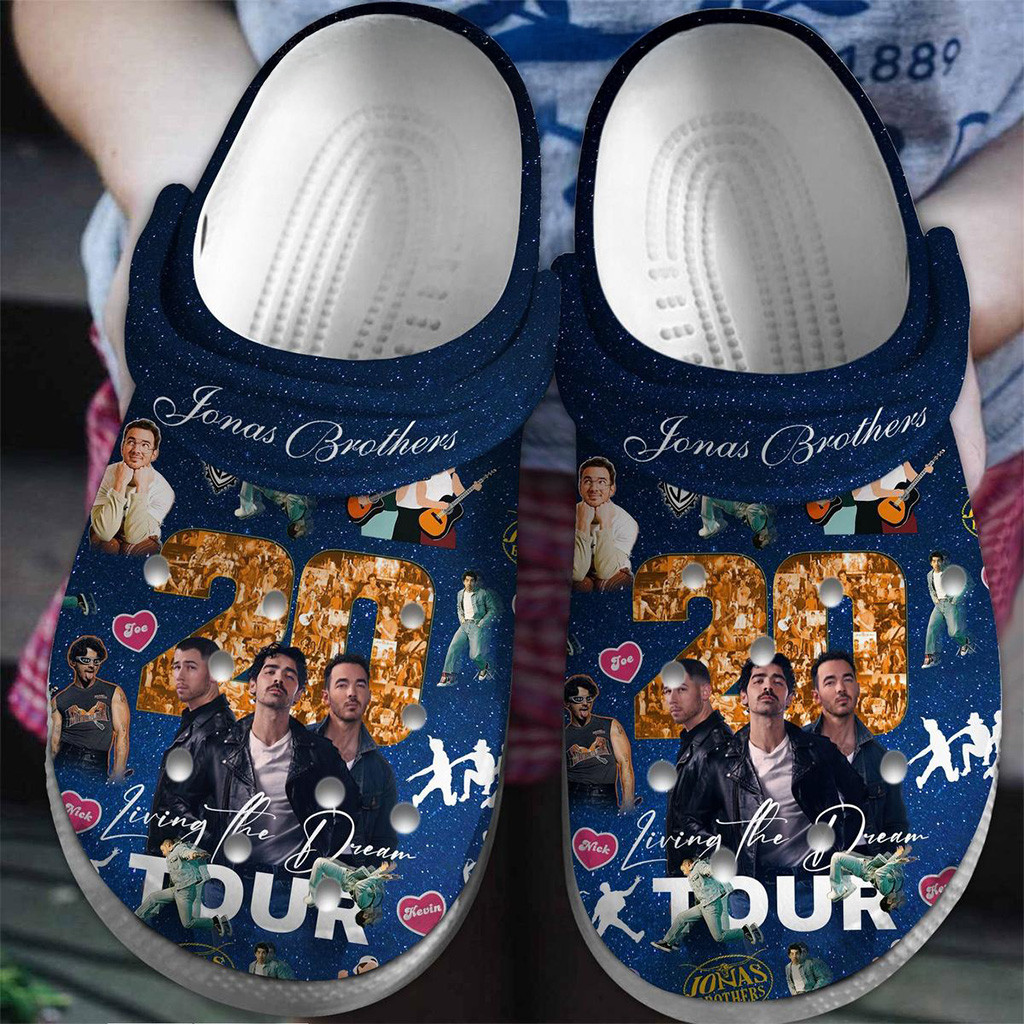 Jonas Brothers Living The Dream Tour Clogs Crocs Jonas Brothers Merch Gifts For Music Fans