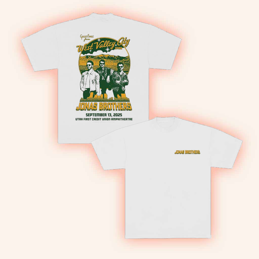 Jonas Brothers Merch Greetings From West Valley City UTAH 2025 Shirt Gift For Fans