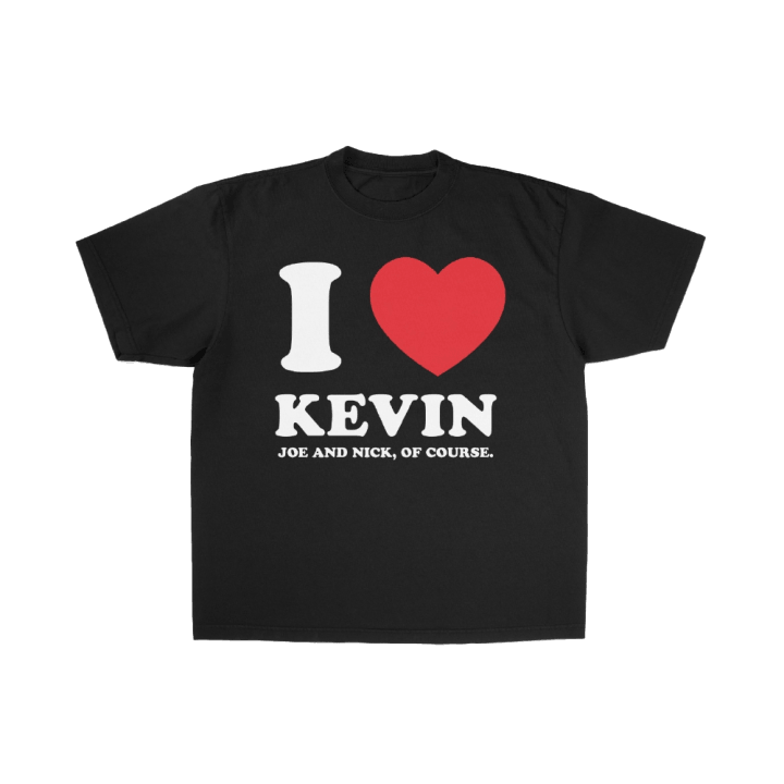 Jonas Brothers Merch I Love Kevin Black Tshirt For Streetwear Fans