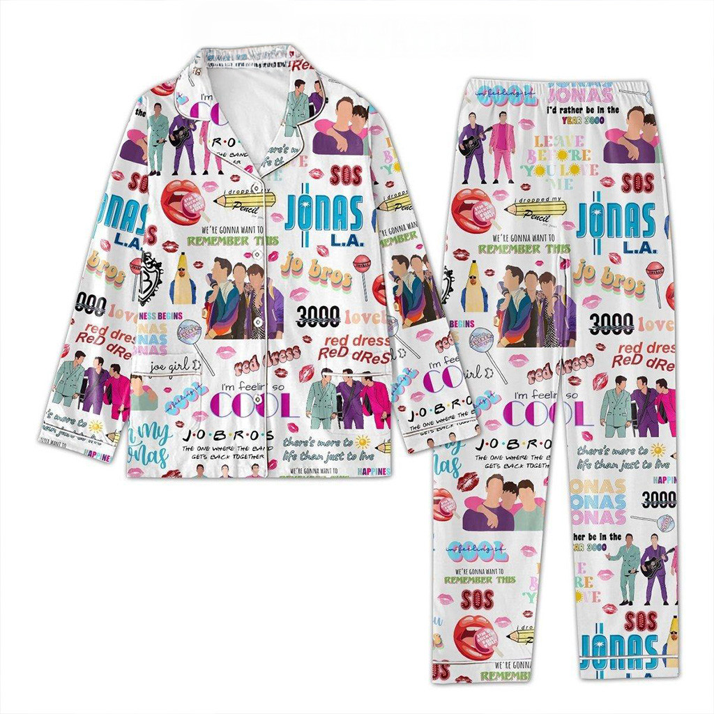 Jonas Brothers The Album Pajamas Set Jonas Brothers Merch GiftsFor Music Lovers