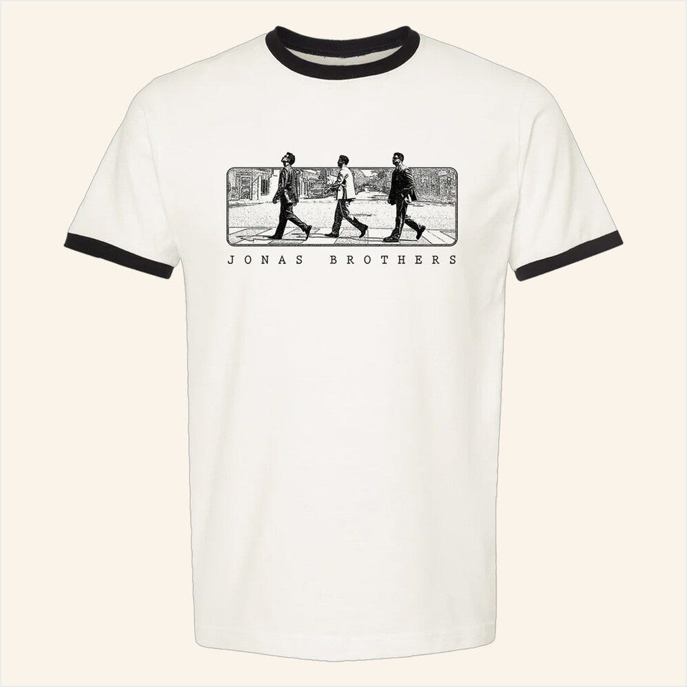 Jonas Road Ringer T-Shirt Jonas Brothers Merch Gifts For Fans Birthday Gift Ideas