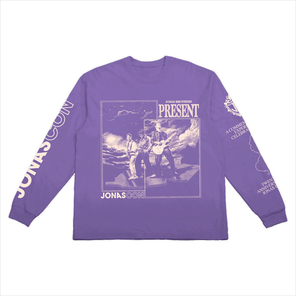 JONASCON Long Sleeve T-Shirt Jonas Brothers Merch Gifts For Pop Band Fans Gifts For Best Friend