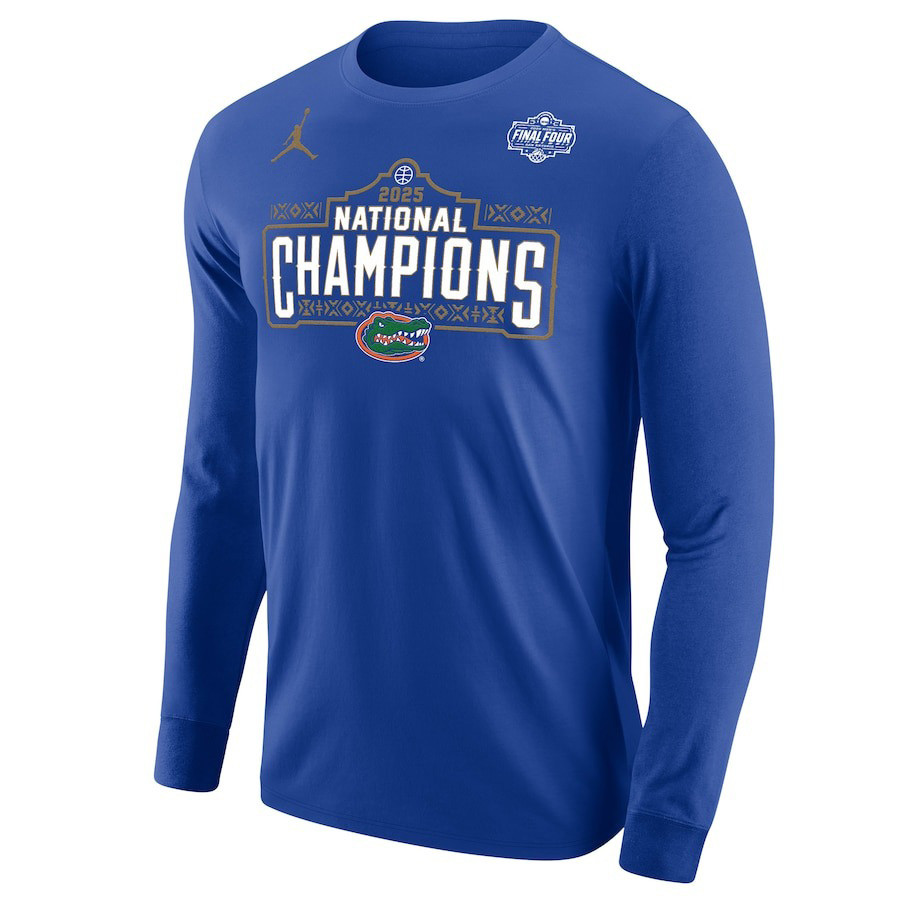 Jordan Brand Royal Florida Gators 2025 NCAA Men's Basketball National Champions Long Sleeve