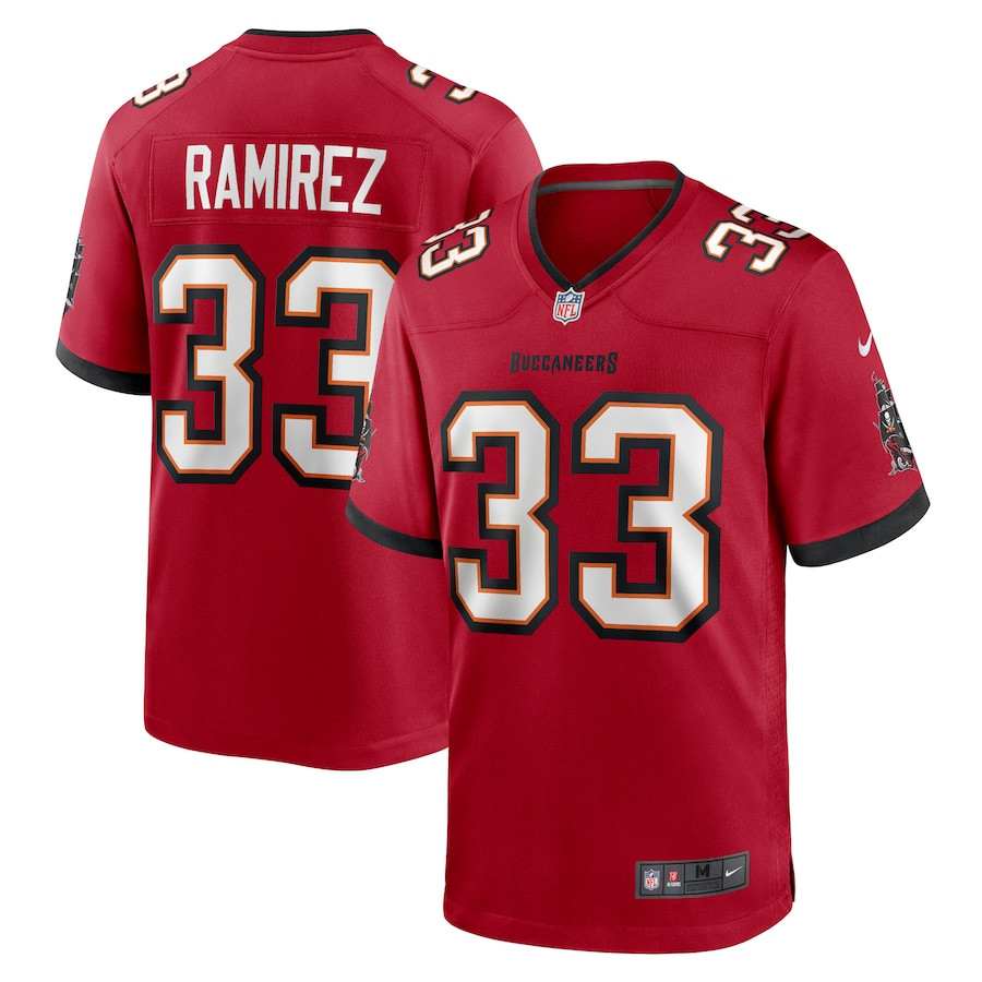Jose Ramirez 33 Tampa Bay Buccaneers Game Men Jersey - Red - JS989