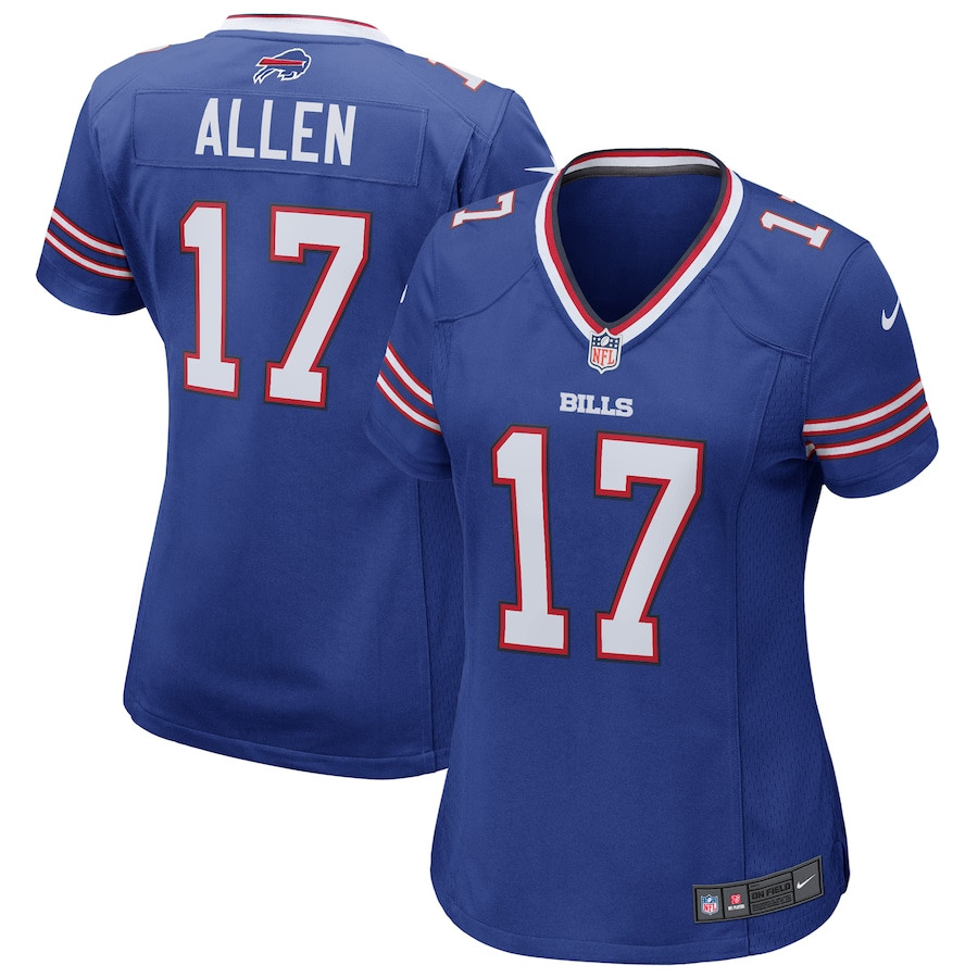 Josh Allen 17 Buffalo Bills Women Game Jersey - Royal - JS880