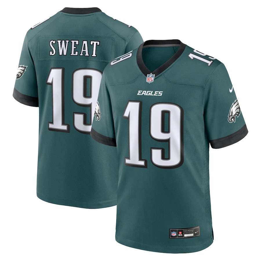 Josh Sweat 19 Philadelphia Eagles Team Game Men Jersey - Midnight Green - JSDV536