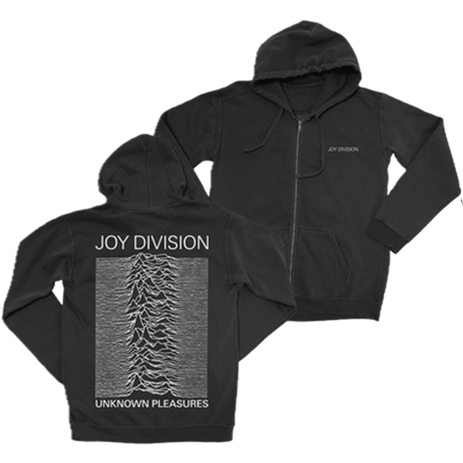 Joy Division Unknown Pleasures Zip Hoodie Joy Division Merch Father's Day Gifts Gifts For Fans