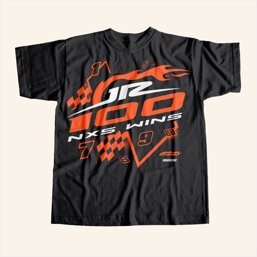 Jr Motorsports 100 Wins Black T-Shirt Shopjrnation Merch Gifts For Brother Best Friend Gifts