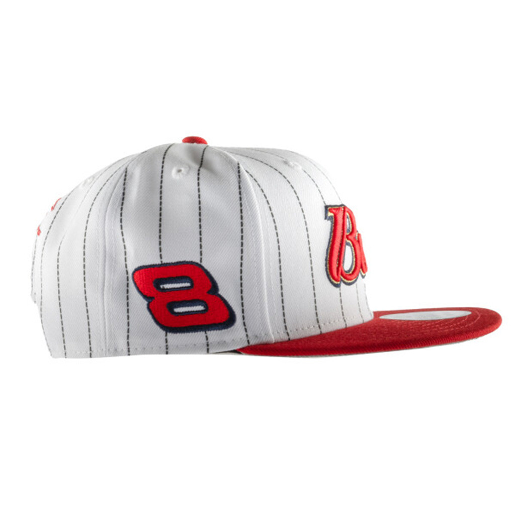 Jr Motorsports Hat Dale Earnhardt Jr 8 Bud Pinstripe Snapback Hat Gifts For Racing Fans