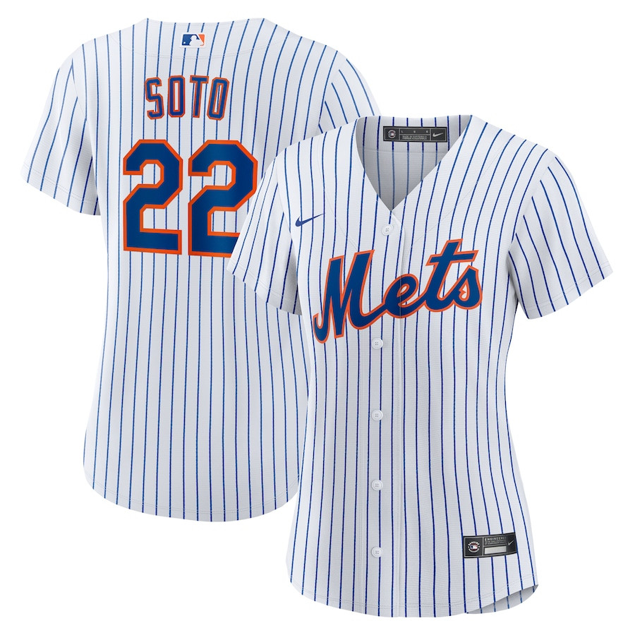Juan Soto 22 New York Mets Women's Home Player Jersey - White - JS561