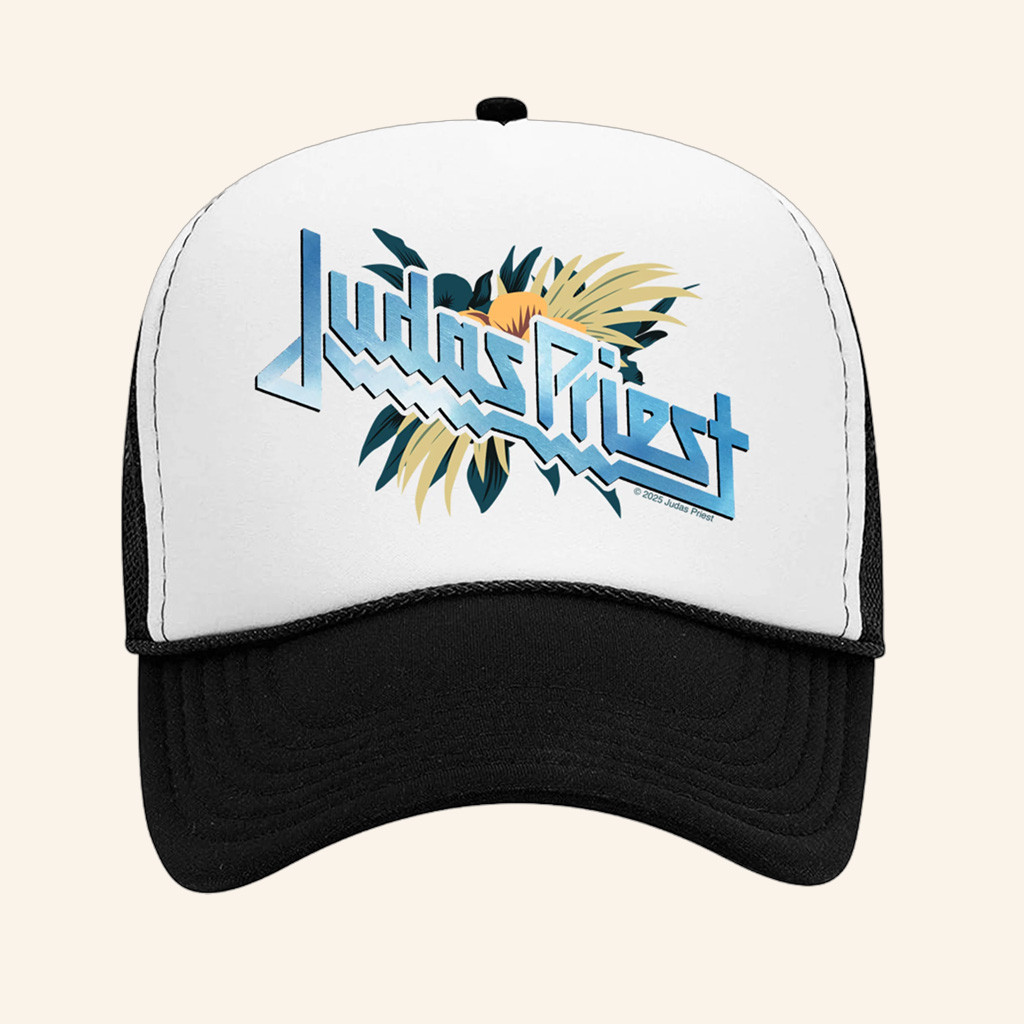 Judas Priest Merch British Steel Trucker Hat Unique Gifts For Music Lovers