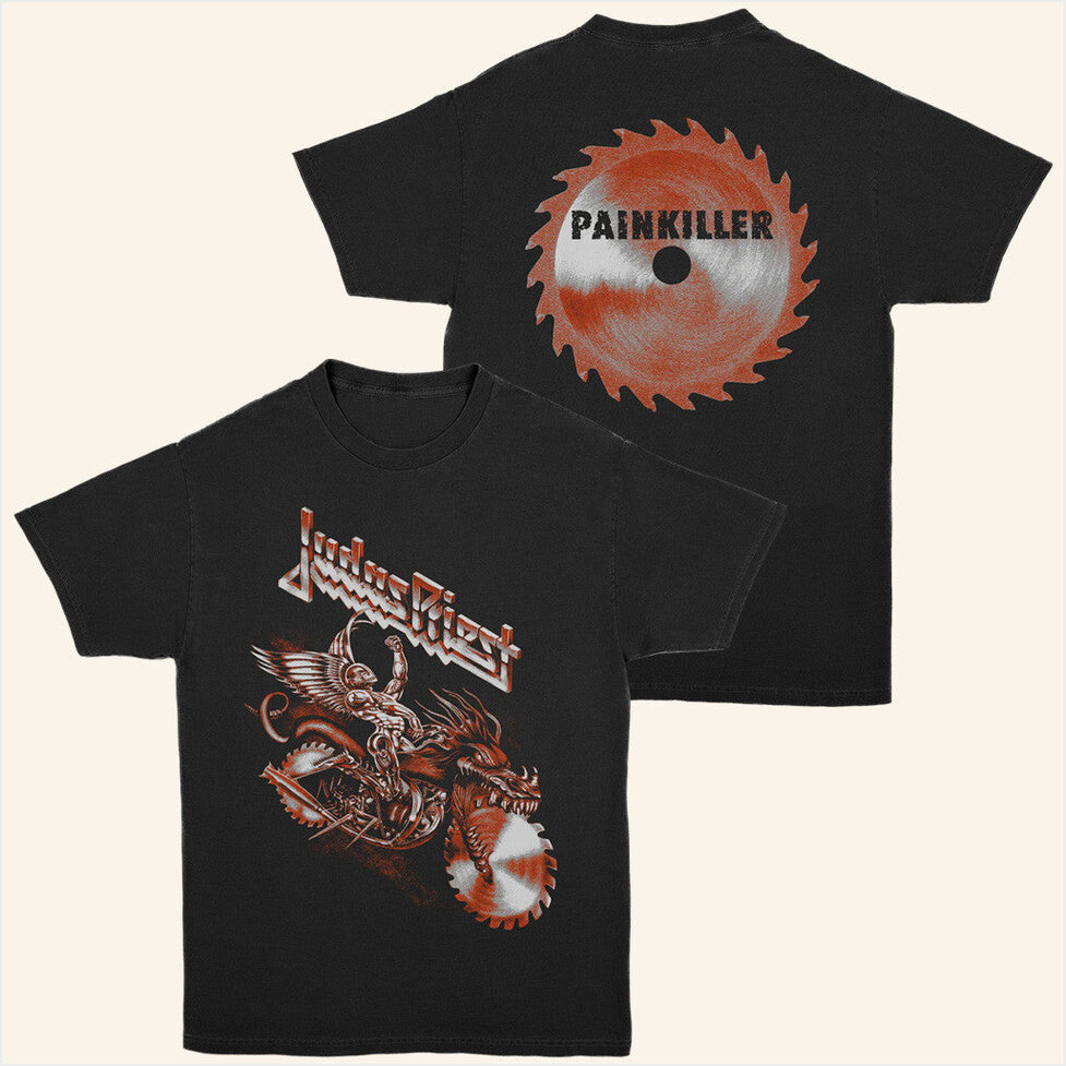 Judas Priest Painkiller T-Shirt Screen Stars Merch Birthday Gift Ideas Christmas Presents