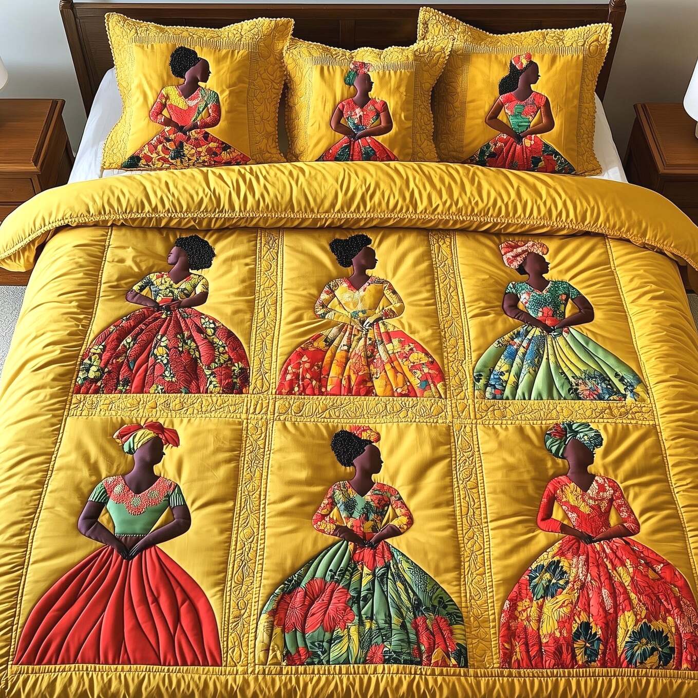 Juneteenth Quilted Bedding Set Bedroom Decorations Birthday Gifts For Best Friend