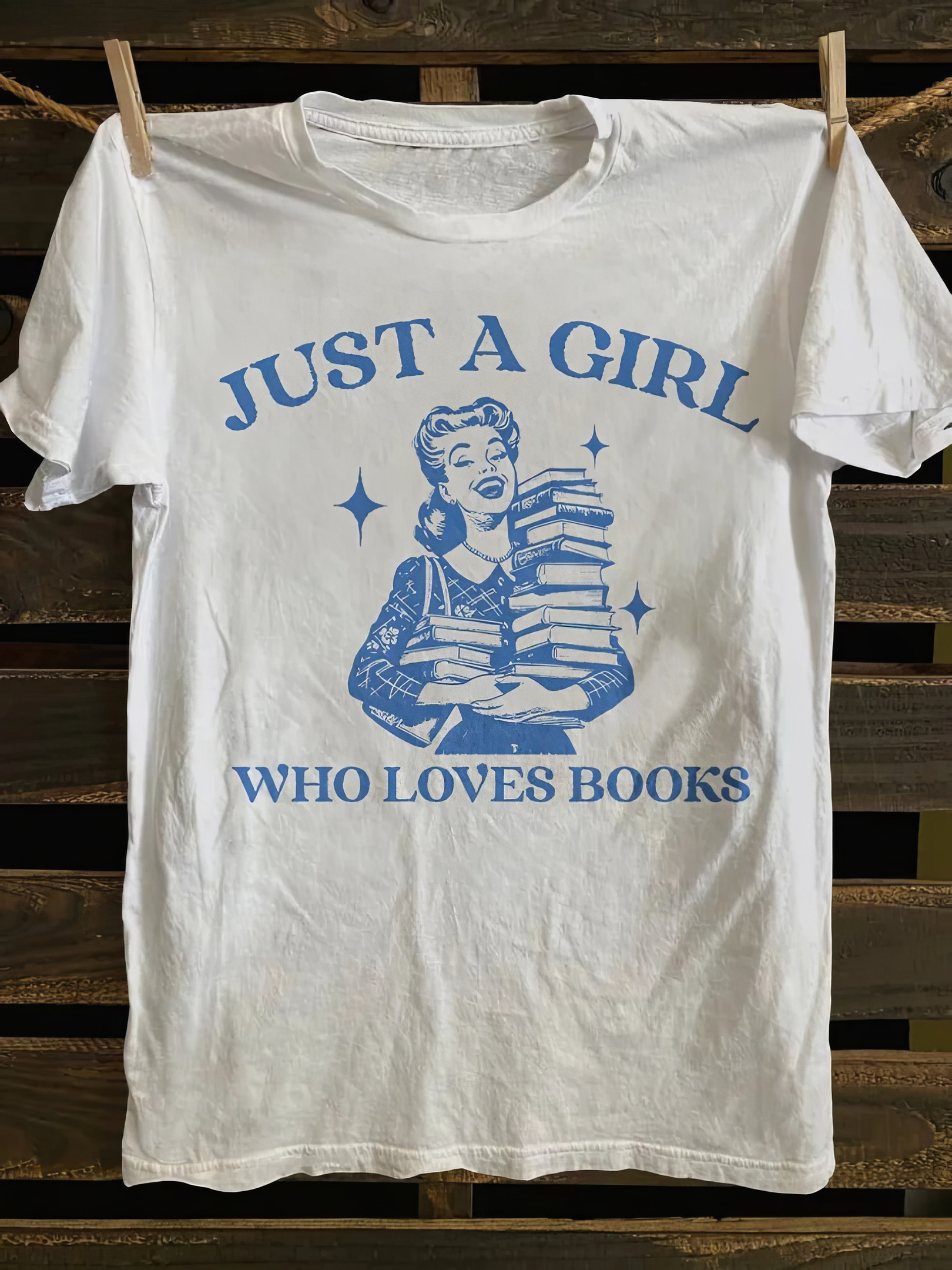 Just A Girl Who Loves Books T-Shirt Best Mother's Day From For Daughter