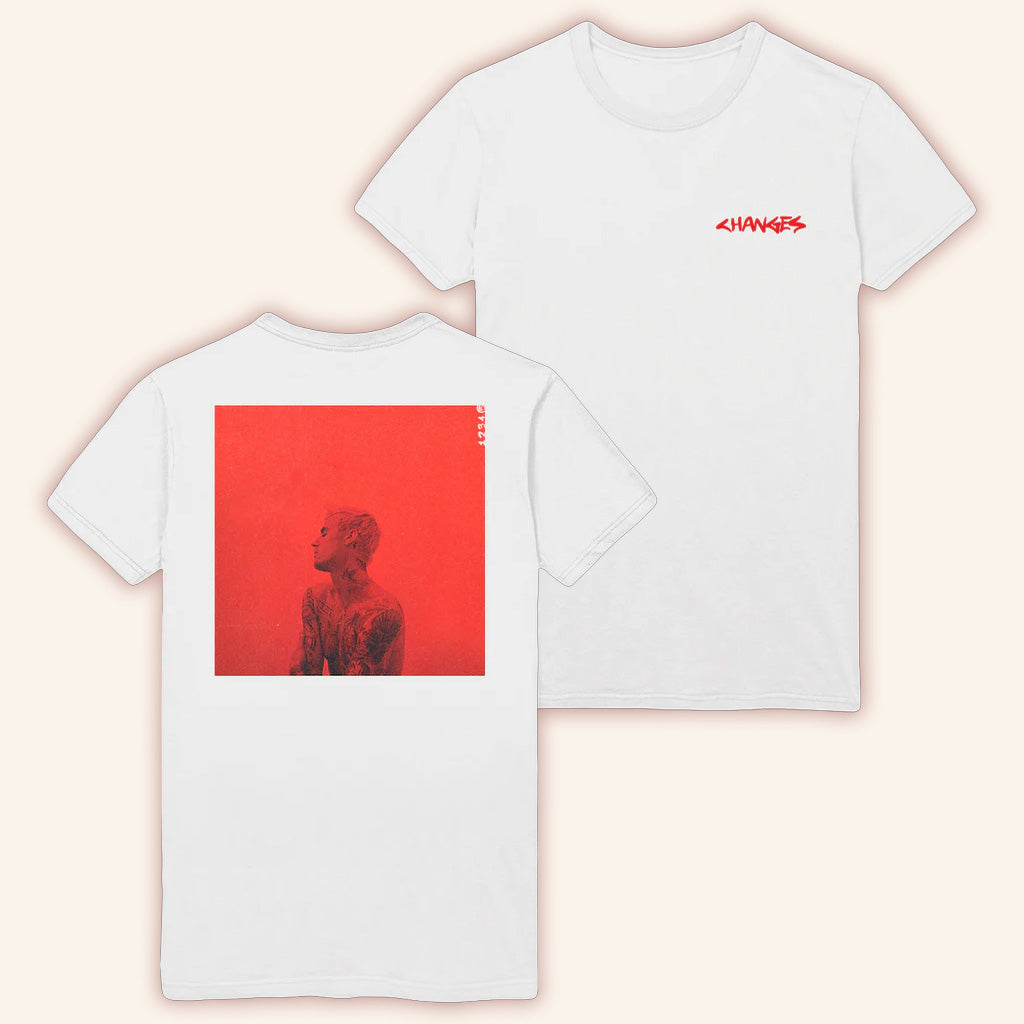 Justin Bieber Merch Changes Cover White T-Shirt Gift Ideas For Besties