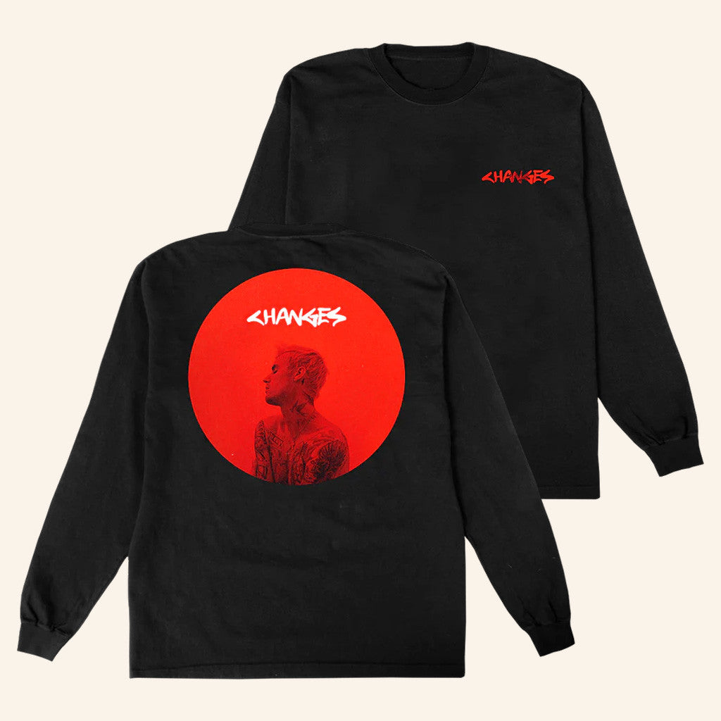 Justin Bieber Merch Changes Photo Long Sleeve T-Shirt Gift Ideas For Dudes