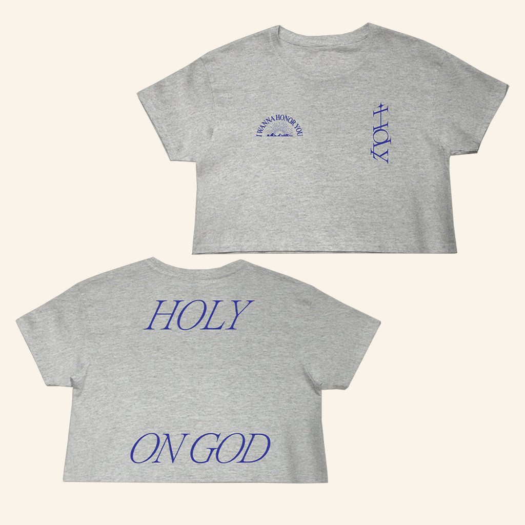 Justin Bieber Merch Holy Cropped T-Shirt Gifts For Her