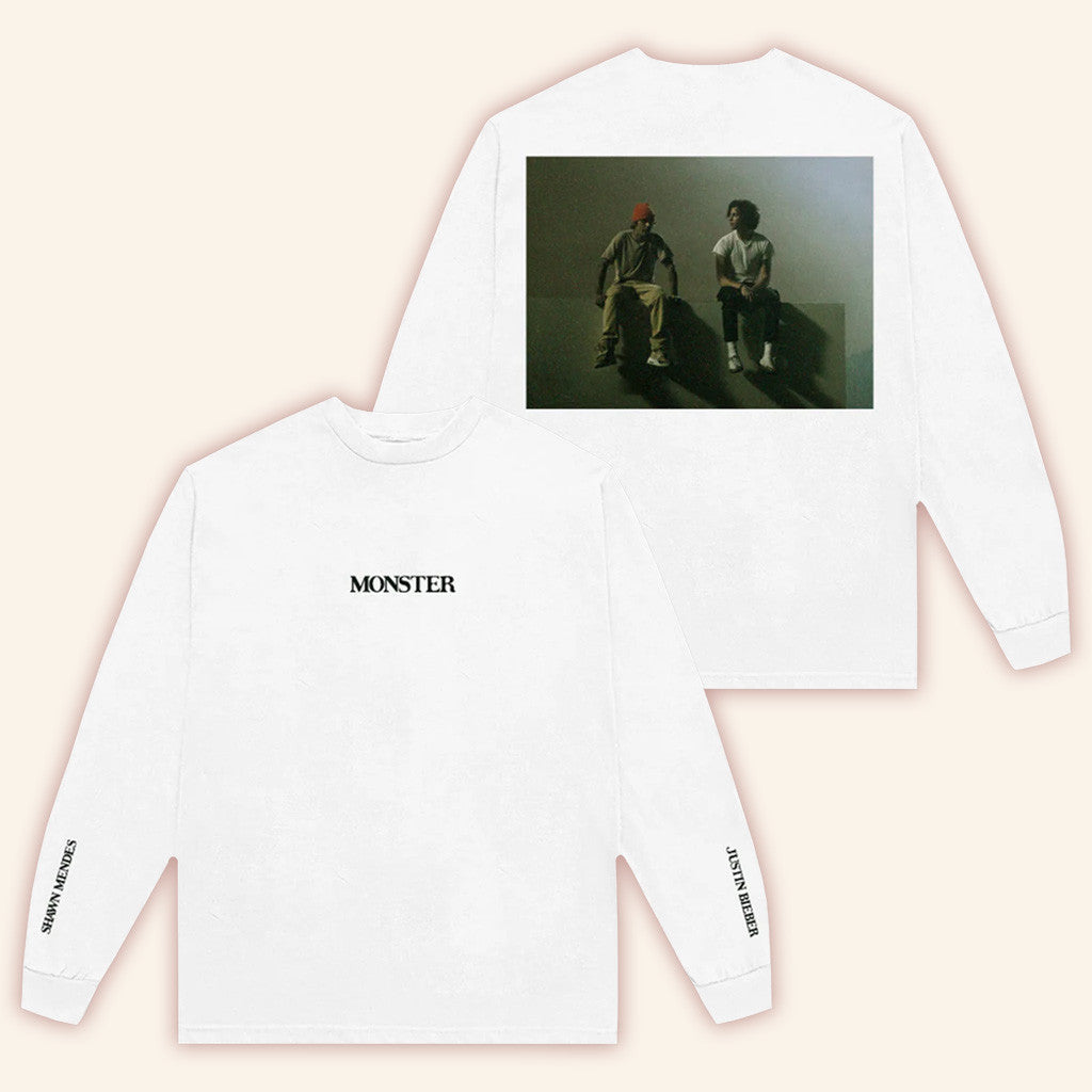 Justin Bieber Merch Monster Long Sleeve T-Shirt Gift Ideas For Fans