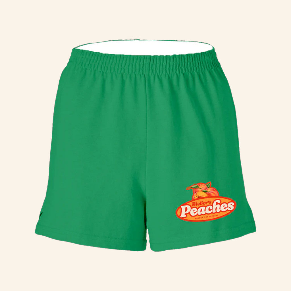 Justin Bieber Merch Peaches Green Shorts Gift Ideas For Fans