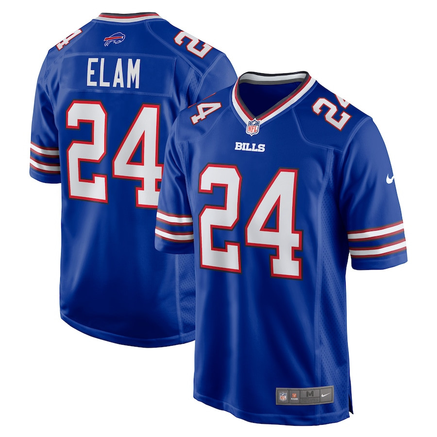 Kaiir Elam 24 Buffalo Bills Men Game Jersey - Royal - JS588