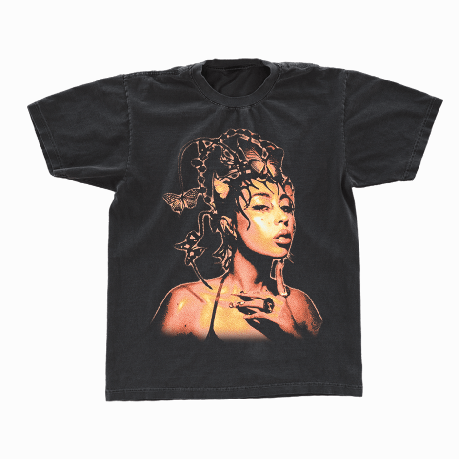 Kali Uchis Merch Red Moon in Venus Black Tour T-Shirt Good Mothers Day Gifts For Music Fans