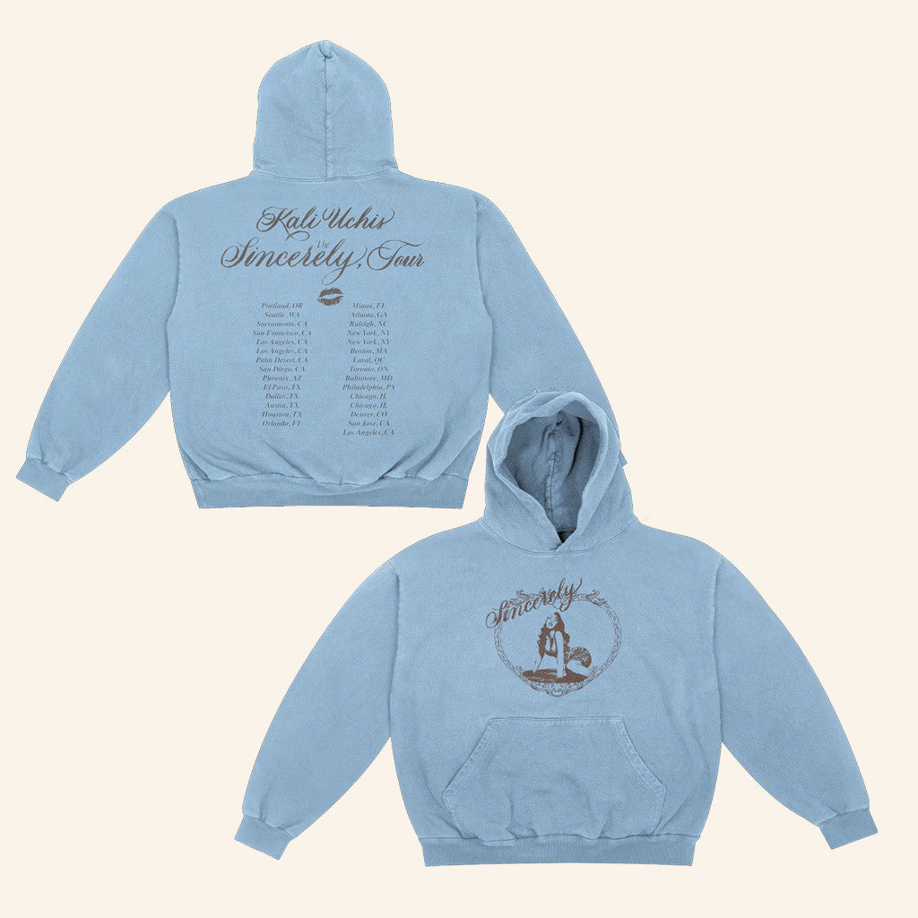 Kali Uchis Merch Sincerely Tour Date Hoodie Gifts For Sister