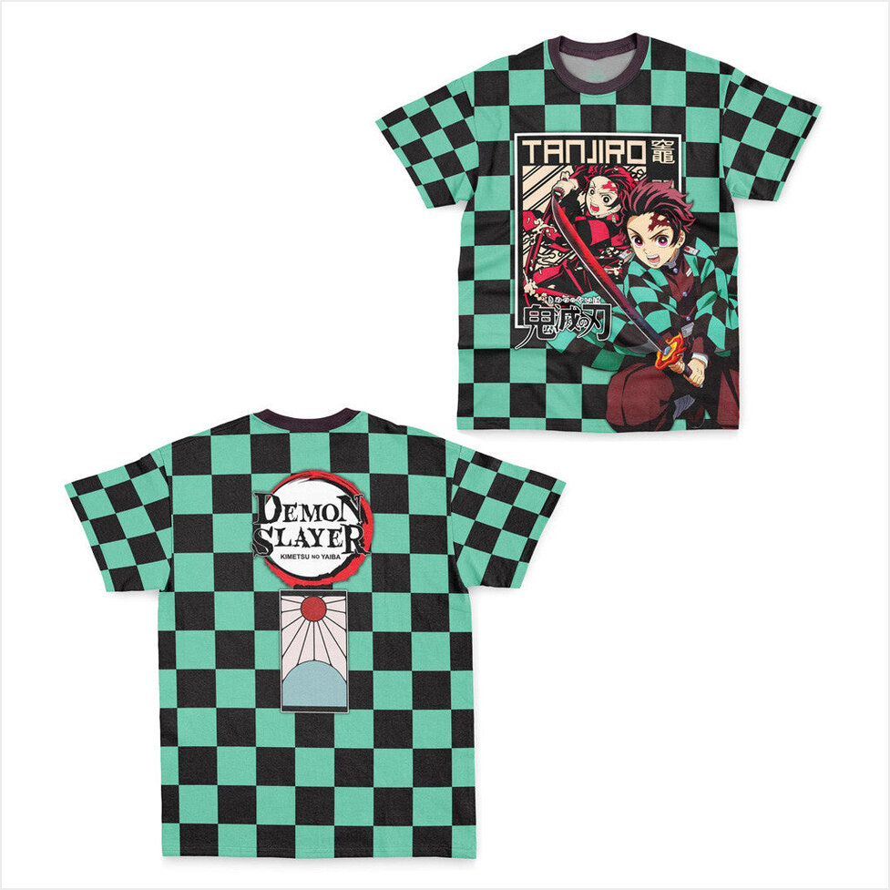 Kamado Tanjiro Haori Demon Slayer Streetwear T-Shirt Demon Slayer Merch Gifts For Dudes