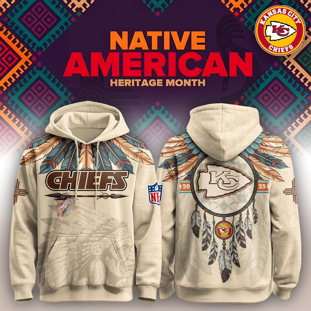 Kansas City Chiefs Native American Heritage Month Hoodie Chiefs Merch Gift For Football Fans