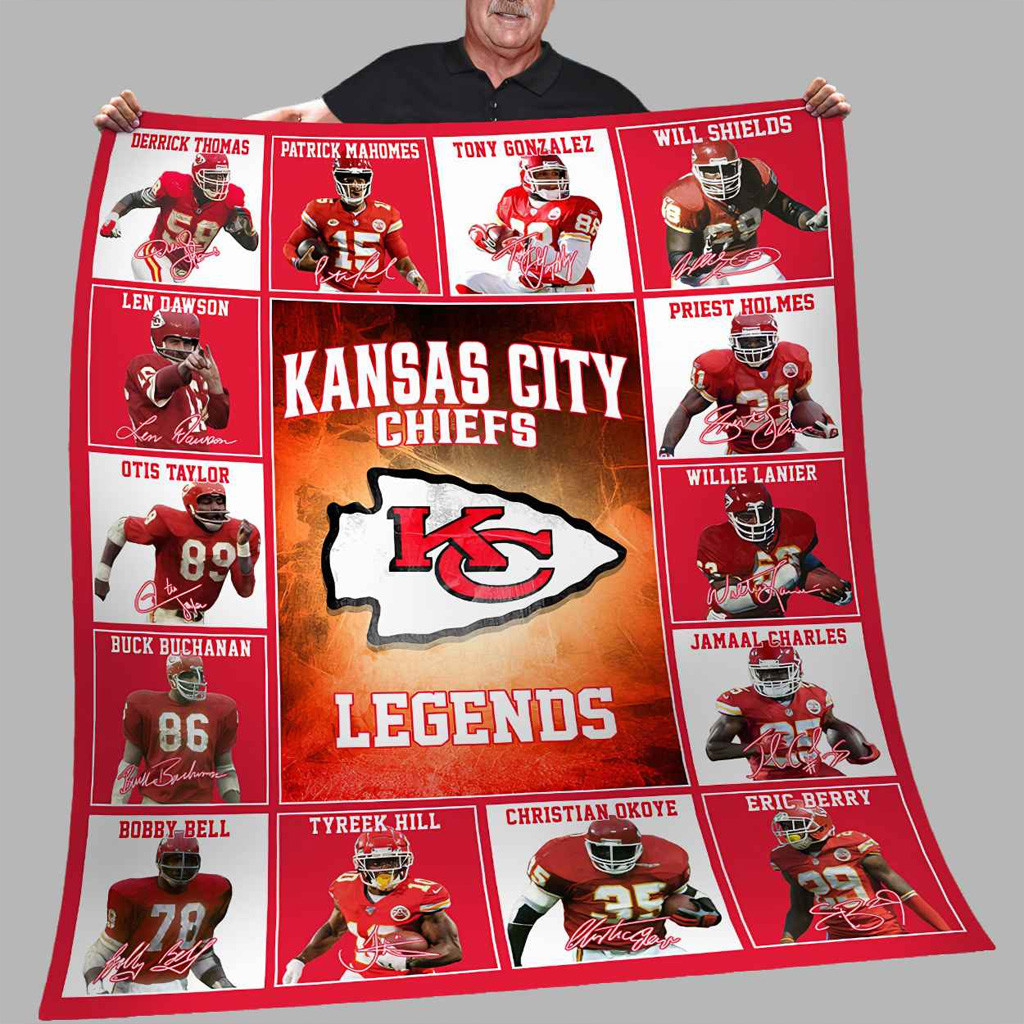 Kansas City Chiefs X Legends Blanket Chiefs Merch Best Gifts For Football Fans
