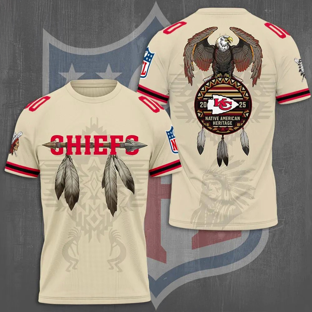 Kansas City Chiefs X Native American Heritage Shirt Chiefs Merch Gift For Football Fans