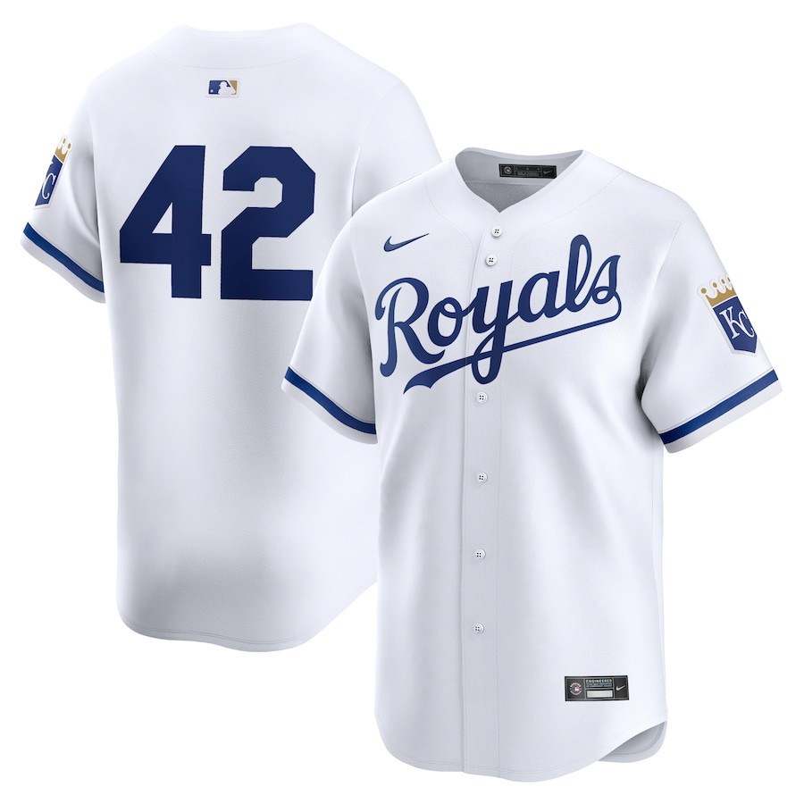 Kansas City Royals 2024 Jackie Robinson Day Home Men Limited Jersey - White - JS465