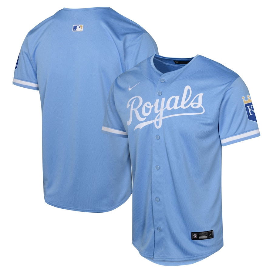 Kansas City Royals Alternate Limited YOUTH Jersey - Light Blue - JS458