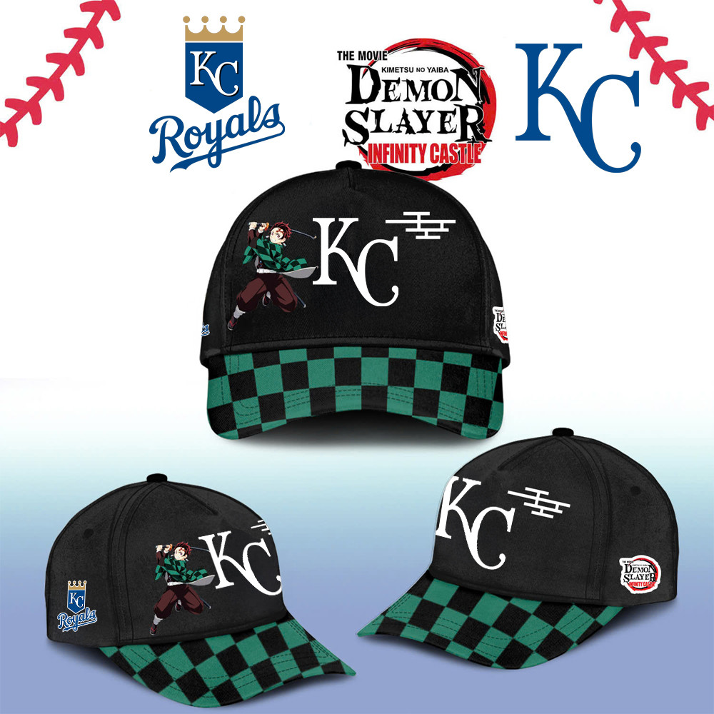 Kansas City Royals Demon Slayer Tanjiro Cap 2025 Gift Ideas For Baseball Fans