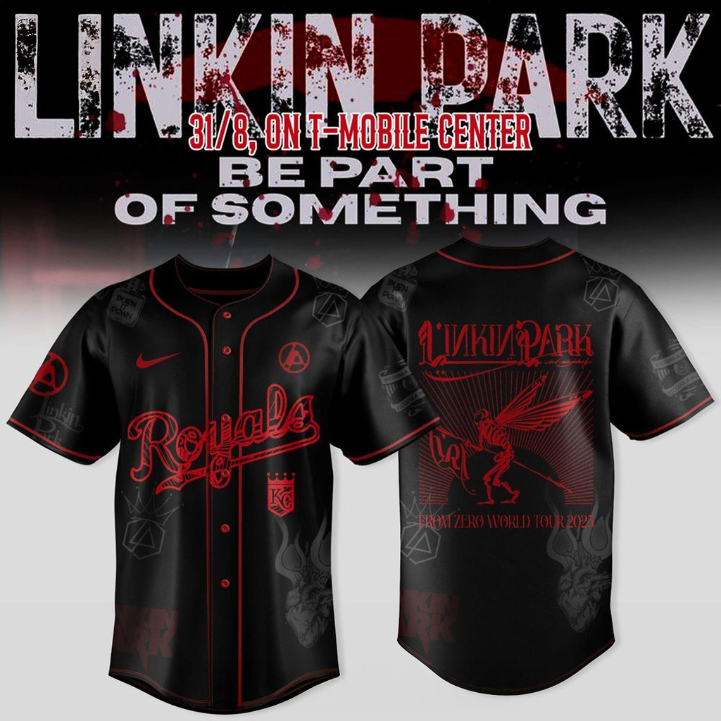 Kansas City Royals X Linkin Park From Zero World Tour 2025 Jersey Royals Merch Fans Gifts