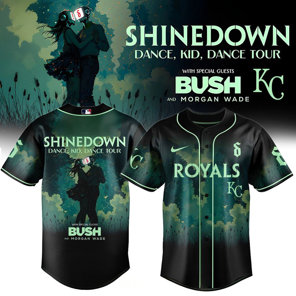 Kansas City Royals X Shinedown Dance Kid Dance Tour Merch 2025 Baseball Jersey Royals Merch